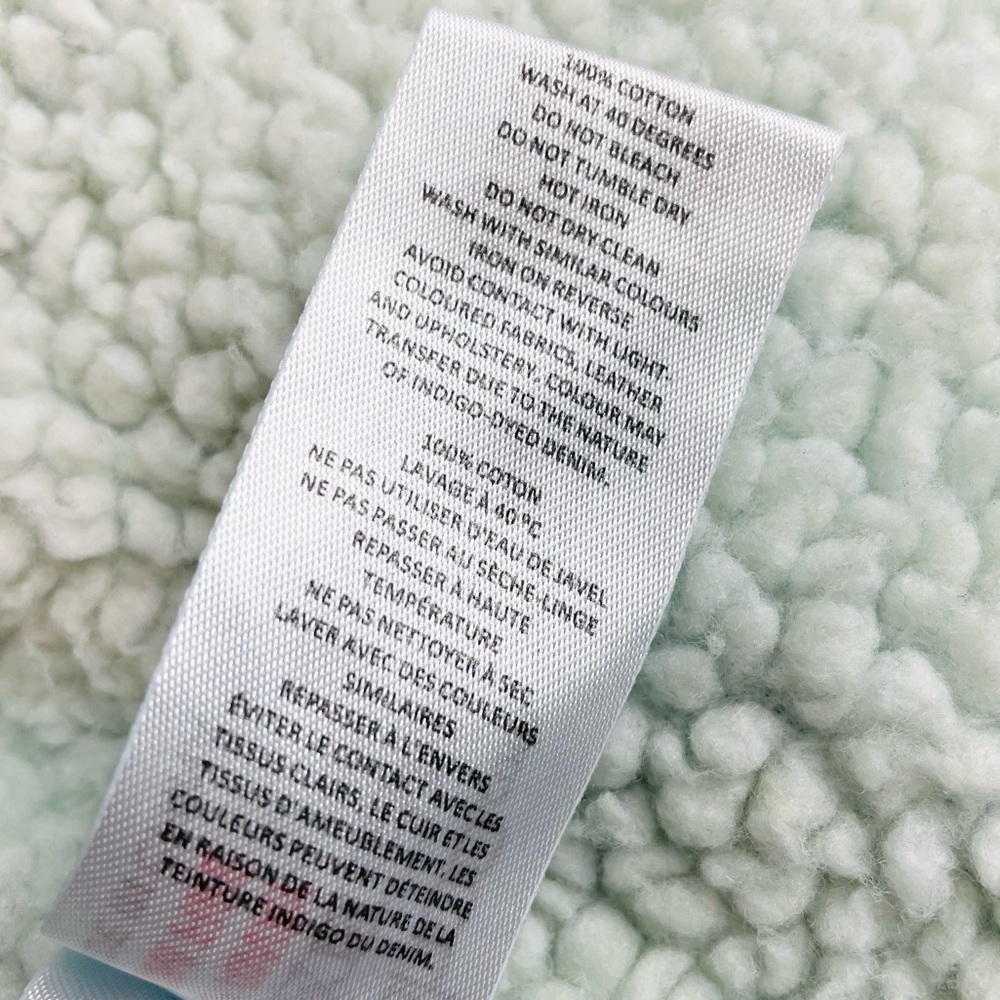 BOOHOO • Blue/White Denim Sherpa-Lined Collared Jacket, 2 - Picture 15 of 16